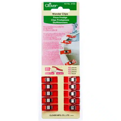 Clover Wonder clips rood- 1x10st