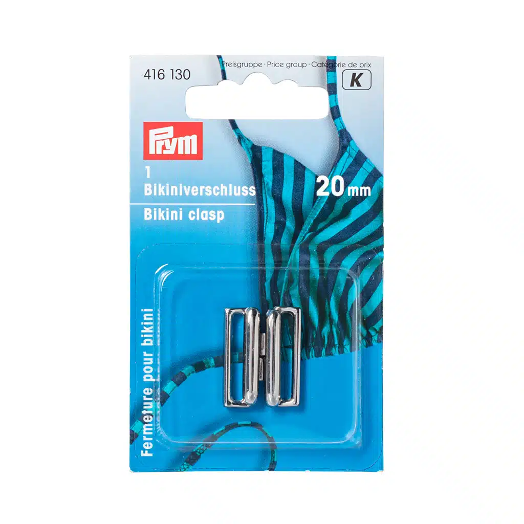 Prym Bikini-ceintuursluiting staal haak 20mm zilver