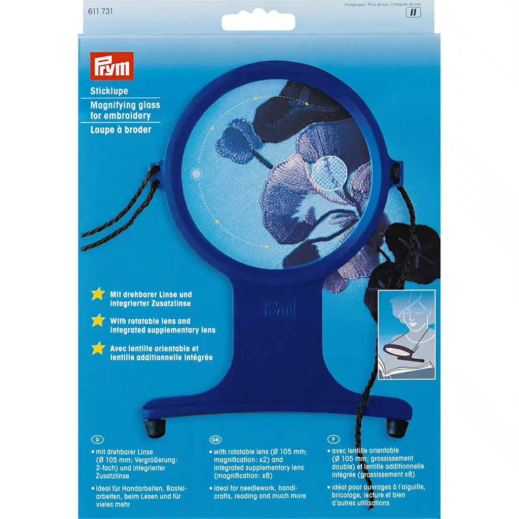 Prym borduurloep met geïntegreerde lens 10,5cm