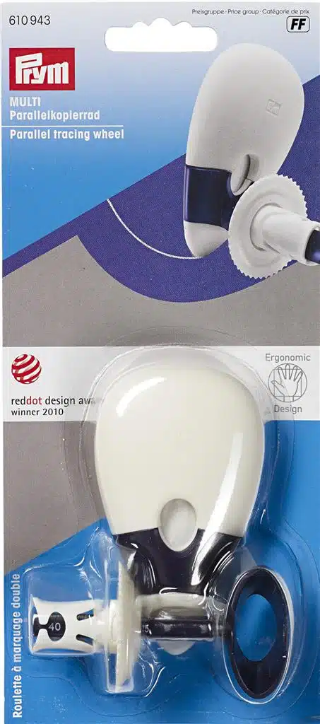 Prym ergonomisch radeerwiel met dubbele markering