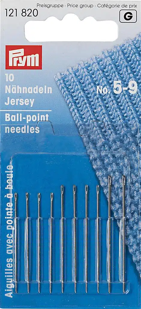 Prym Jerseynaalden lang assortiment nr.5-9 zilver 10stuks