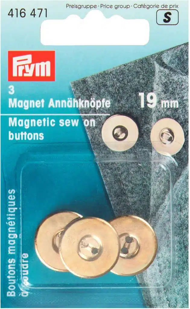 Prym Magneetknopen 19mm goud - 3stuks
