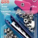 Prym Naaivrijdrukknoop jersey tandring 10mm zilver - 10stuks