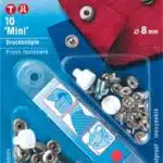 Prym Naaivrijdrukknoop mini 8mm zilver - 10stuks