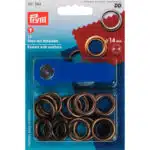 Prym Ringen met schijven 14mm brons 10stuks