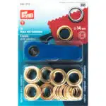Prym Ringen met schijven 14mm goud 10stuks