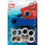Prym Ringen met schijven 14mm zilver 10stuks