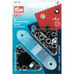 Prym Ringen met schijven 5mm antraciet 40stuks