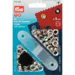 Prym Ringen met schijven 5mm zilver 40stuks