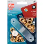 Prym Ringen met schijven 8mm goud 24stuks