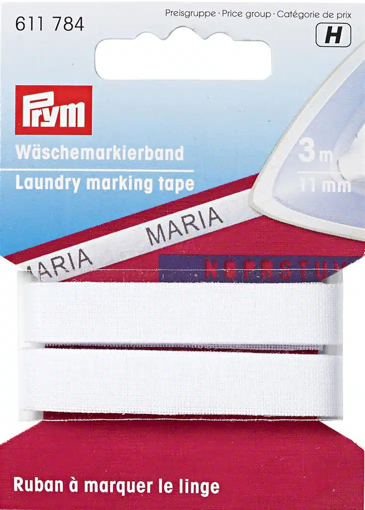 Prym wasmarkeerband opstrijkbaar katoen 11mm x 3meter