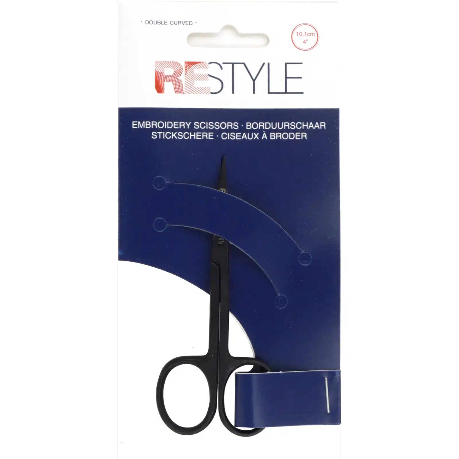 Restyle dubbelgebogen borduurschaar 4 inch (10,1 cm)