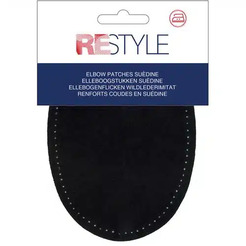 Restyle elleboogstukken suèdine 14x9,5cm opstrijkbaar - 000