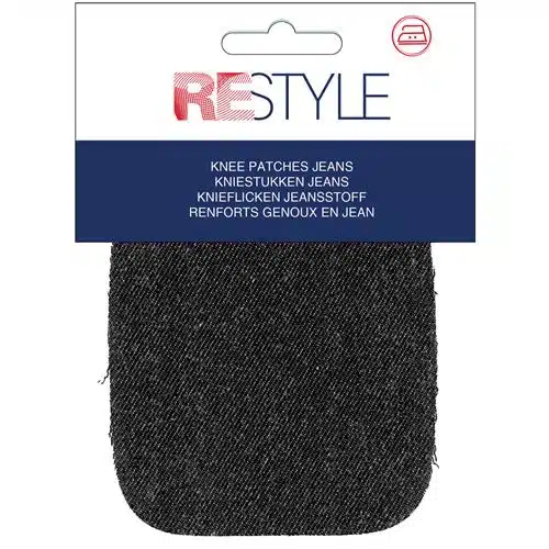 ReStyle Kniestukken jeans 7,6x9,7cm opstrijkbaar - 000