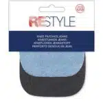 ReStyle Kniestukken Jeans 7,6x9,7cm opstrijkbaar, 2 paar