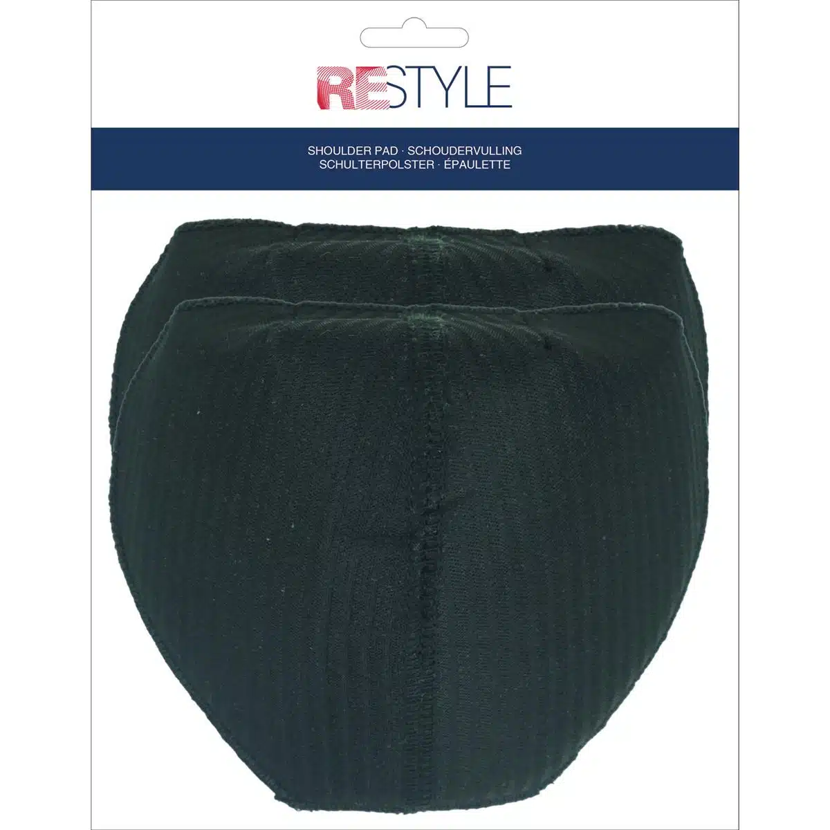 Restyle rechte schoudervulling 165x145x30mm - Zwart