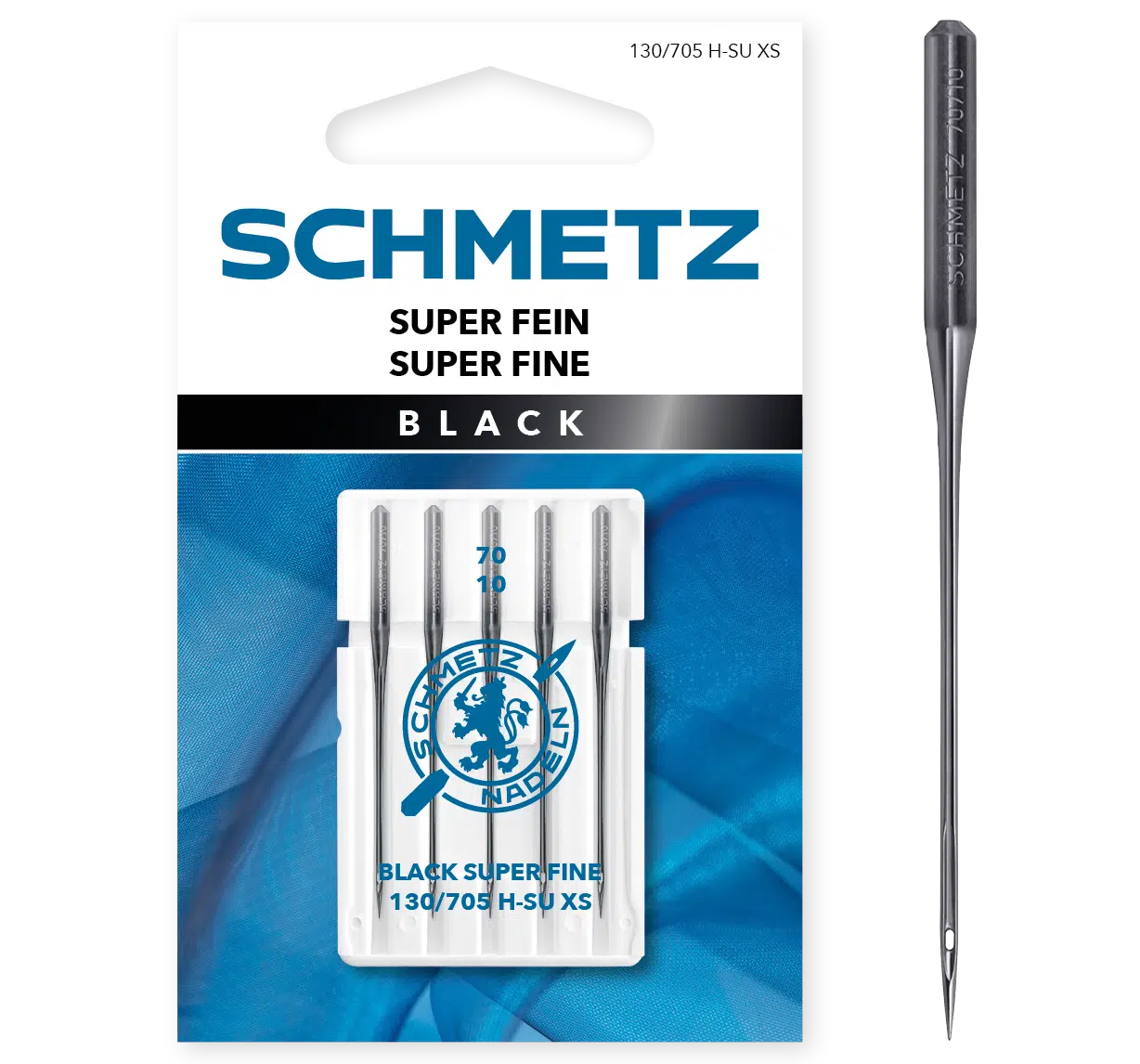 Schmetz Black Super Fine 5 naaimachinenaalden dikte 70