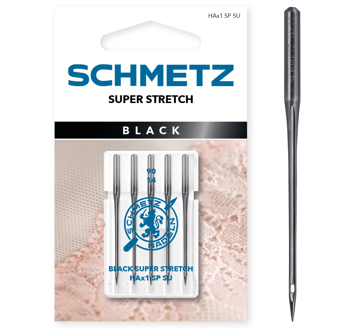 Schmetz Black Super Stretch 5 naaimachinenaalden dikte 90