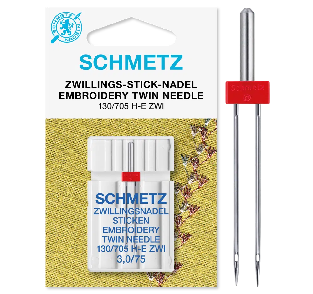 Schmetz Borduren tweeling 1 naald 3.0-75