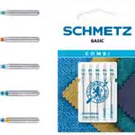 Schmetz combi-box basis 5 naalden universeel-jeans-stretch