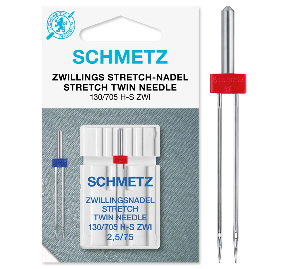 Schmetz Stretch tweeling 1 naald 2.5-75