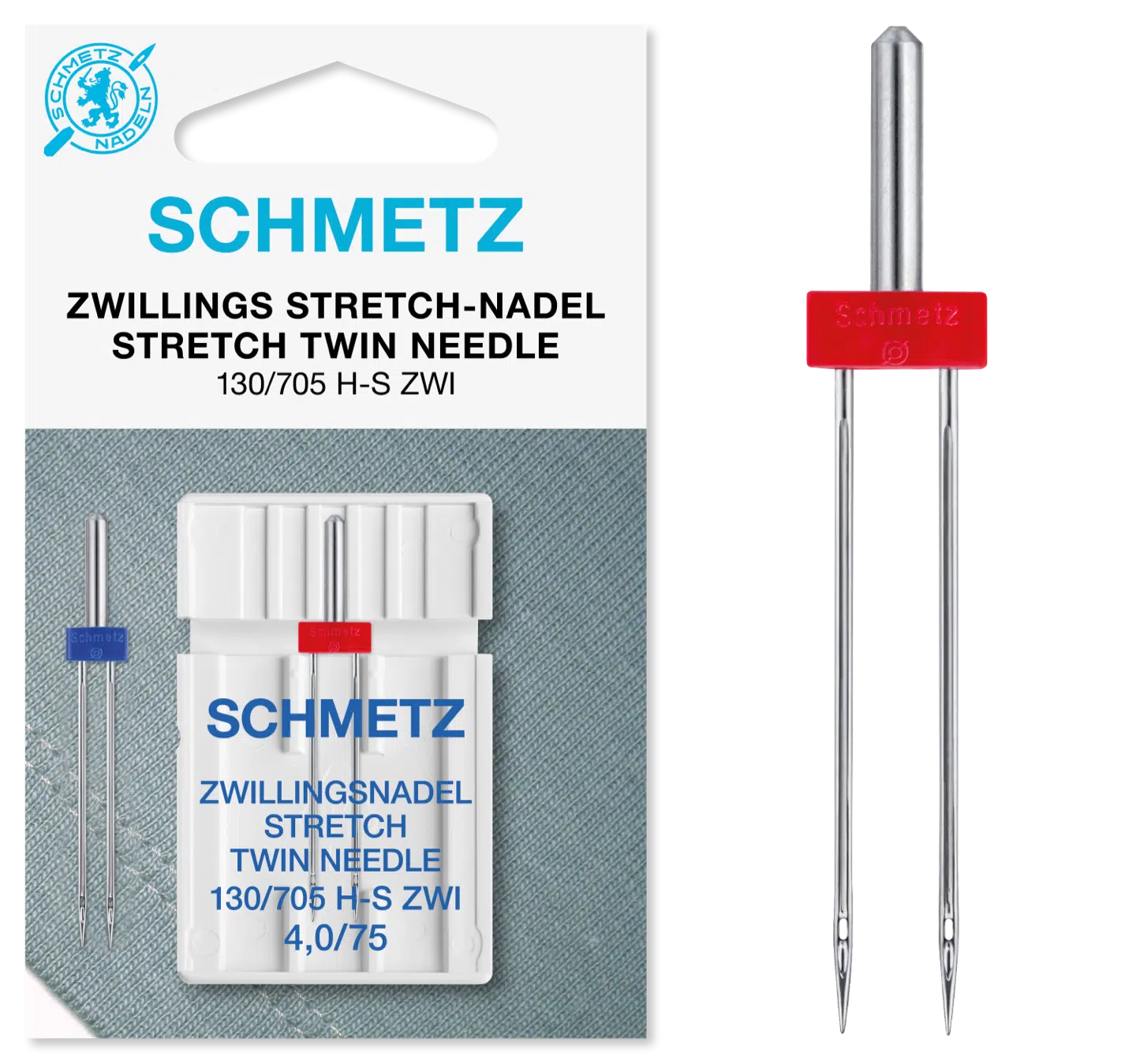 Schmetz Stretch tweeling 1 naald 4.0-75