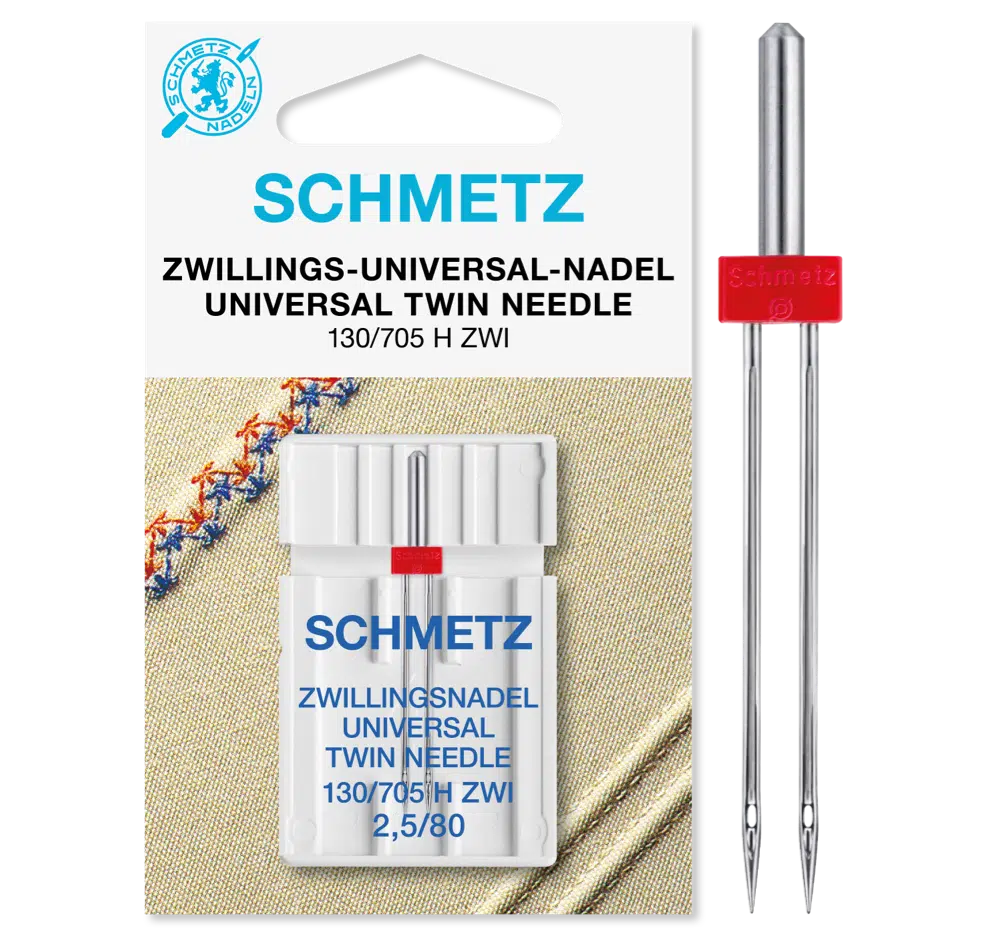 Schmetz Tweeling 1 naald 2.5-80